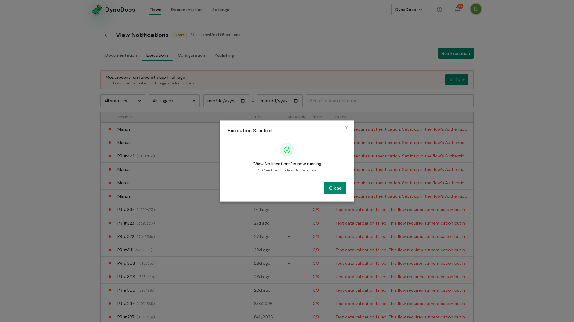 Step screenshot