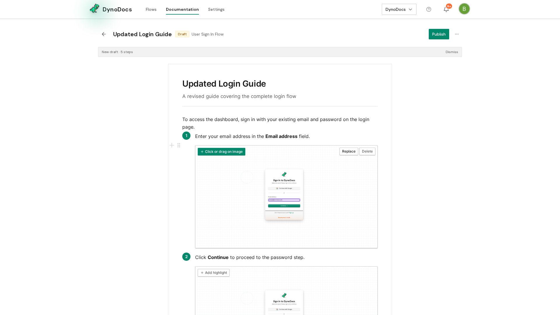 Step screenshot