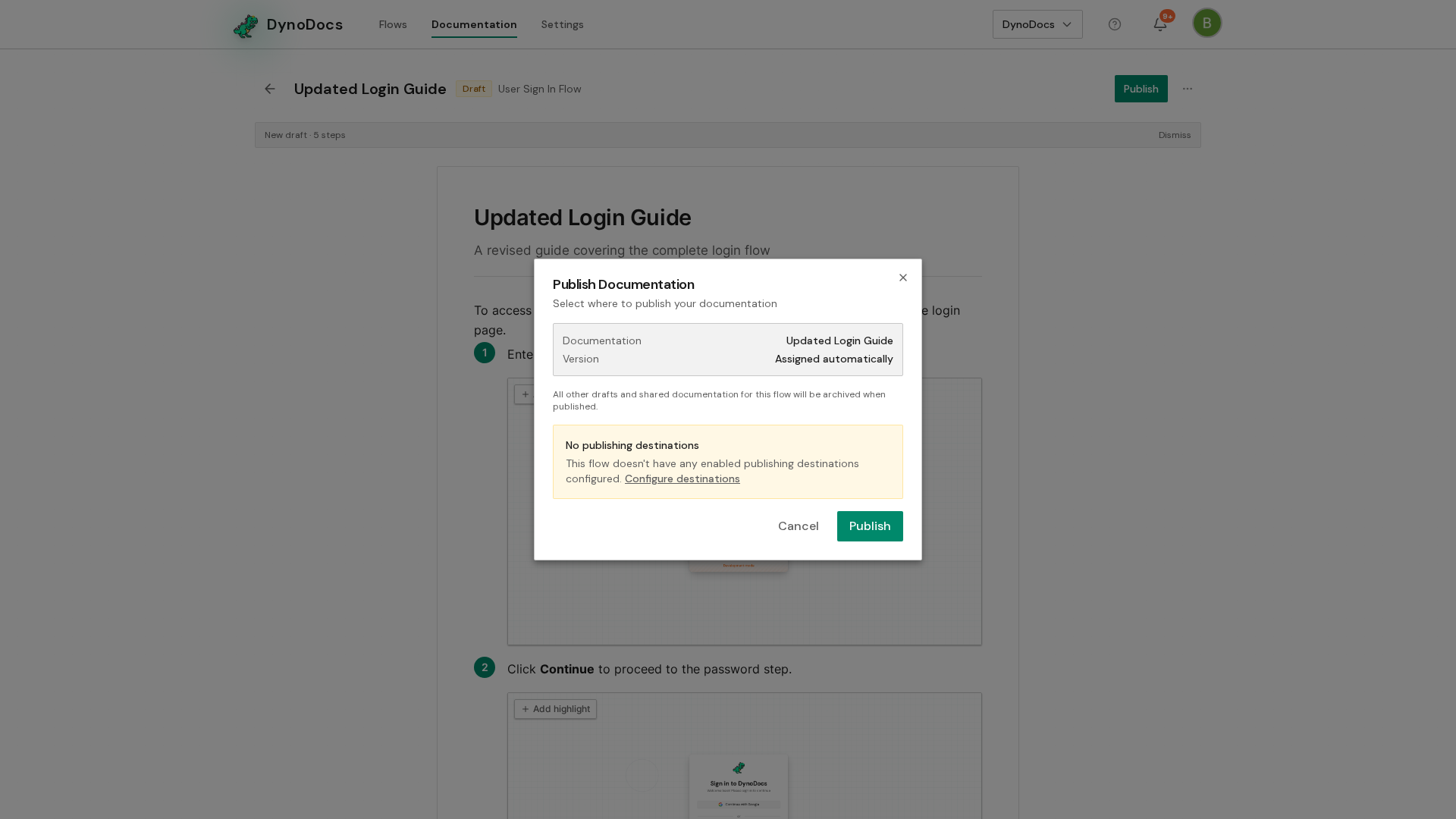 Step screenshot
