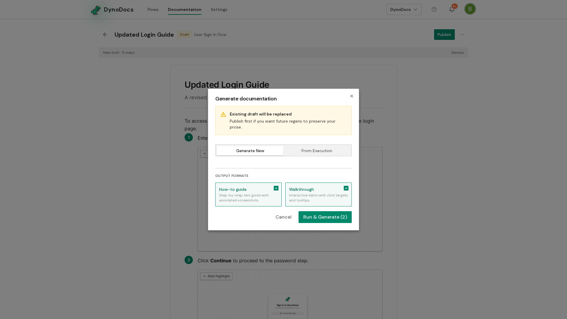 Step screenshot